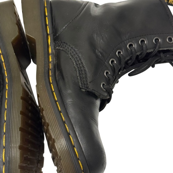 Dr. Martens 1460 Black Lace Up Softy Leather Combat Boot 8 - Picture 9 of 16